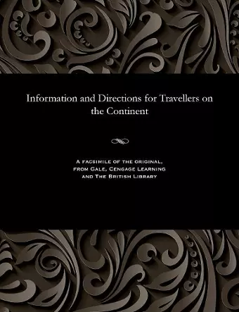 Information and Directions for Travellers on the Continent cover