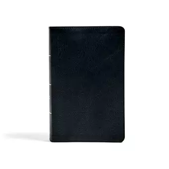 CSB Single-Column Personal Size Bible, Black LeatherTouch cover