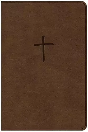 CSB Compact Bible, Brown LeatherTouch, Value Edition cover