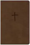 CSB Compact Bible, Brown LeatherTouch, Value Edition cover