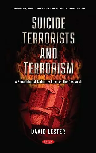 Suicide Terrorists and Terrorism cover