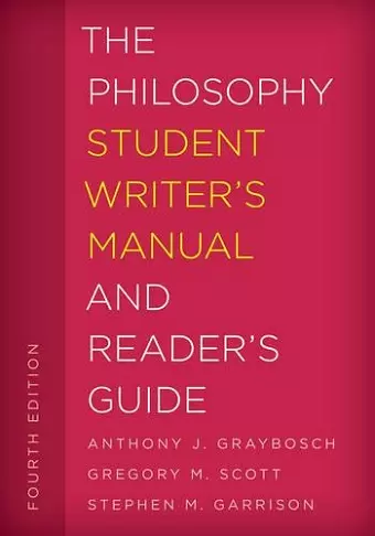 The Philosophy Student Writer's Manual and Reader's Guide cover