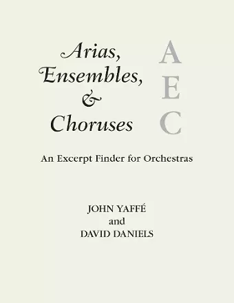 Arias, Ensembles, & Choruses cover
