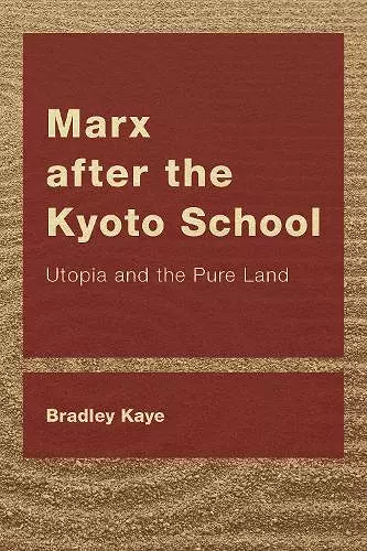 Marx after the Kyoto School cover