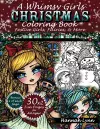 A Whimsy Girls Christmas Coloring Book cover