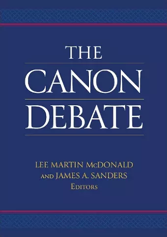 The Canon Debate cover