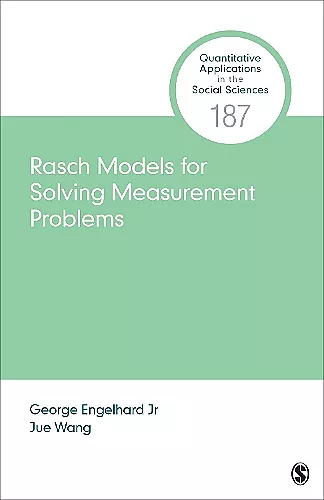 Rasch Models for Solving Measurement Problems cover