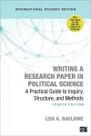 Writing a Research Paper in Political Science - International Student Edition cover