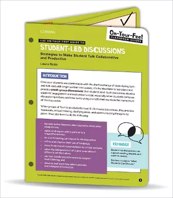 The On-Your-Feet Guide to Student-Led Discussions cover