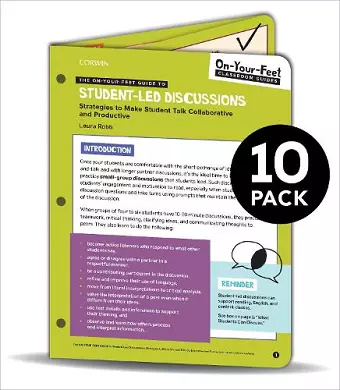 BUNDLE: Robb: The On-Your-Feet Guide to Student-Led Discussions: 10 Pack cover