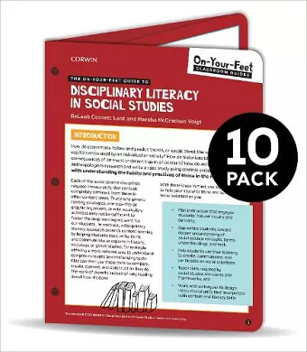 BUNDLE: Lent: The On-Your-Feet Guide to Disciplinary Literacy in Social Studies: 10 Pack cover