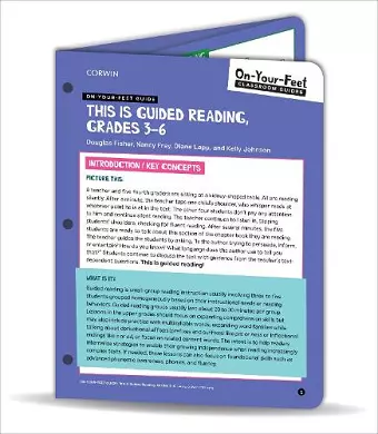 On-Your-Feet Guide: This Is Guided Reading, Grades 3-6 cover