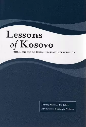 Lessons of Kosovo cover