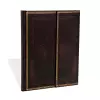 Black Moroccan Ultra Lined Hardcover Journal (Wrap Closure) cover