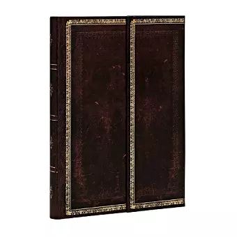 Black Moroccan (Old Leather Collection) Mini Lined Journal cover