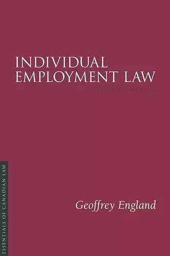 Individual Employment Law, 2/e cover