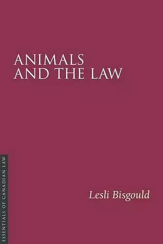 Animals and the Law cover