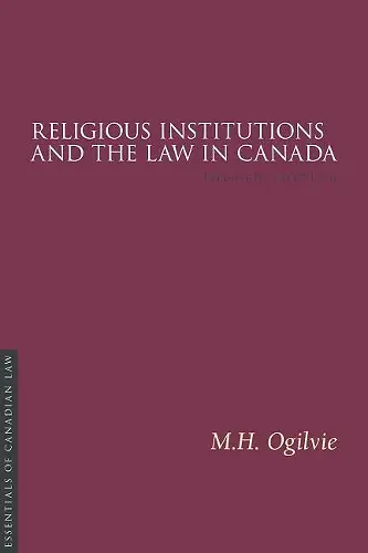 Religious Institutions and the Law in Canada 4/e cover