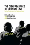 The Disappearance of Criminal Law cover