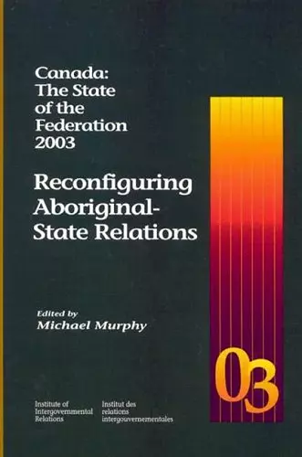 Canada: The State of the Federation 2003 cover