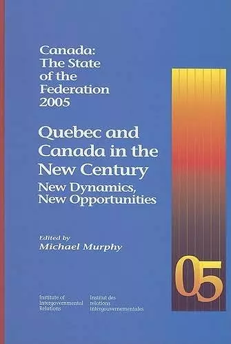 Canada: The State of the Federation 2005 cover