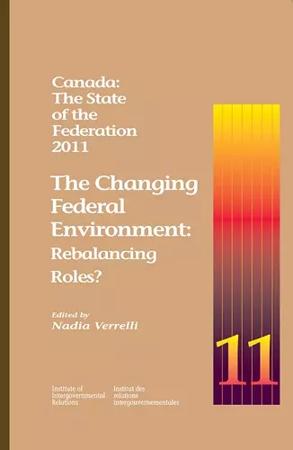 Canada: The State of the Federation, 2011 cover