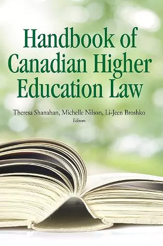 The Handbook of Canadian Higher Education Law cover