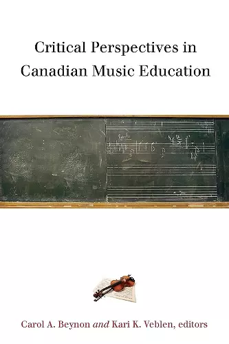 Critical Perspectives in Canadian Music Education cover