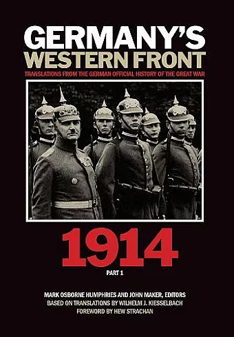 Germany’s Western Front: 1914 cover