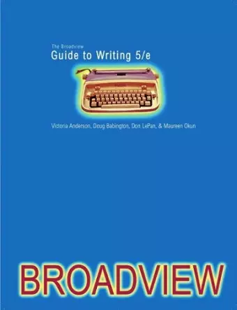 The Broadview Guide to Writing cover