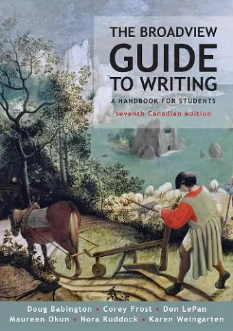 The Broadview Guide to Writing, Canadian Edition cover