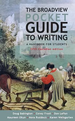 The Broadview Pocket Guide to Writing - Canadian Edition cover