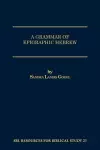 A Grammar of Epigraphic Hebrew cover