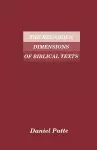 The Religious Dimensions of Biblical Texts cover