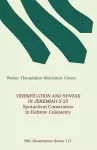 Versification and Syntax in Jeremiah 2-25 cover