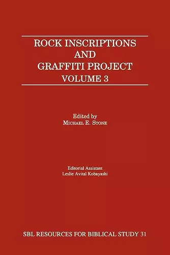 Rock Inscriptions and Graffiti Project, Volume 3 cover