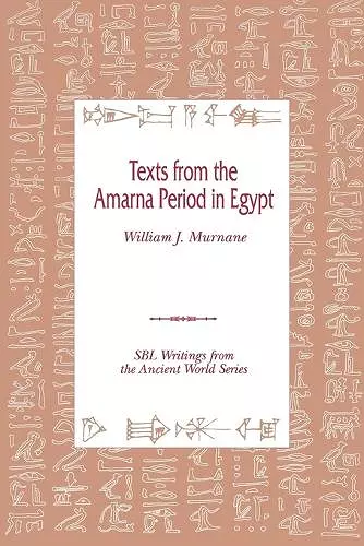 Texts from the Amarna Period in Egypt cover