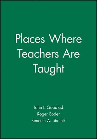 Places Where Teachers Are Taught cover