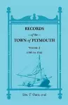 Records of the Town of Plymouth, Volumes 2 1705-1743 cover