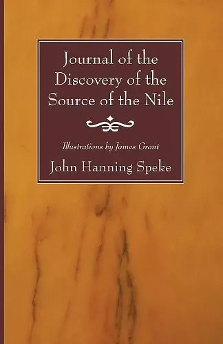 Journal of the Discovery of the Source of the Nile cover