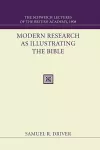 Modern Research as Illustrating the Bible cover