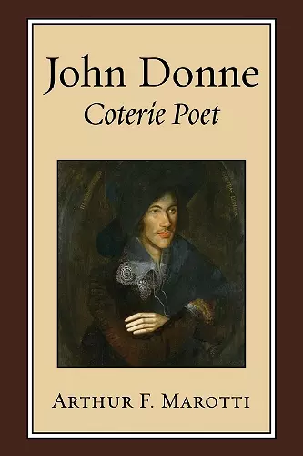 John Donne, Coterie Poet cover