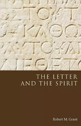 The Letter and the Spirit cover