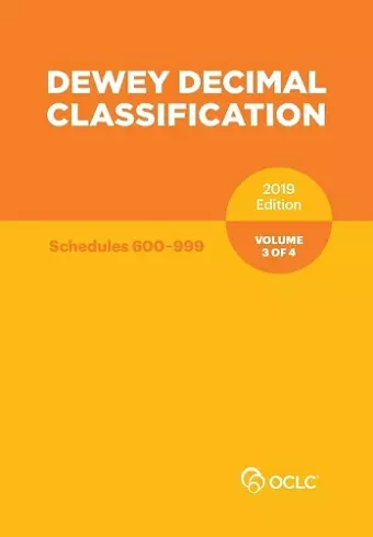 Dewey Decimal Classification, January 2019, Volume 3 of 4 cover