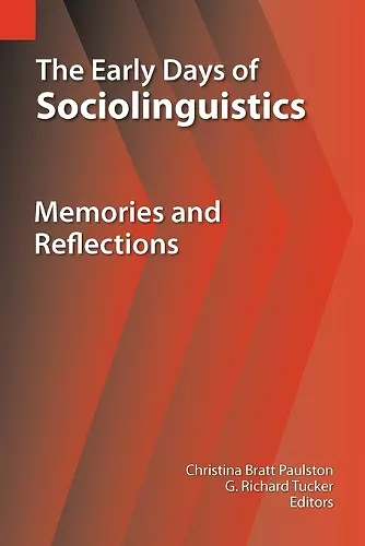 The Early Days of Sociolinguistics cover