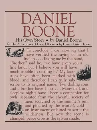 Daniel Boone: His Own Story cover