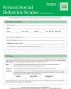 School Social Behavior Scales  Rating Scales cover