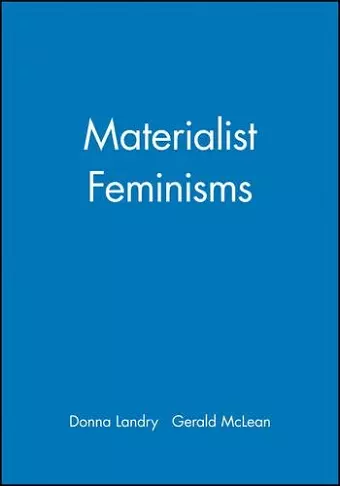 Materialist Feminisms cover