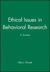 Ethical Issues in Behavioral Research cover