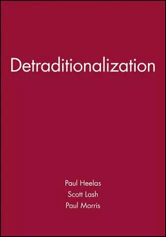 Detraditionalization cover